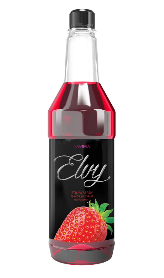 ELVY SYRUP STRAWBERRY 1LTR