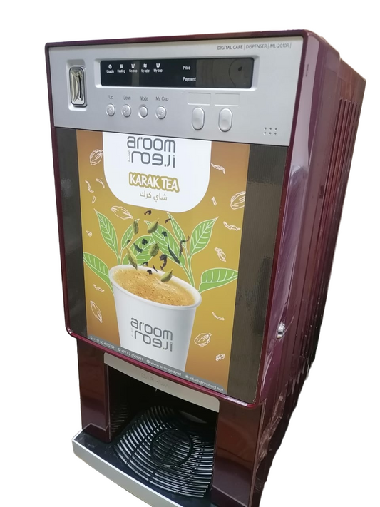 Aroom Karak Vending Machine with Built in Coin Acceptor Payment